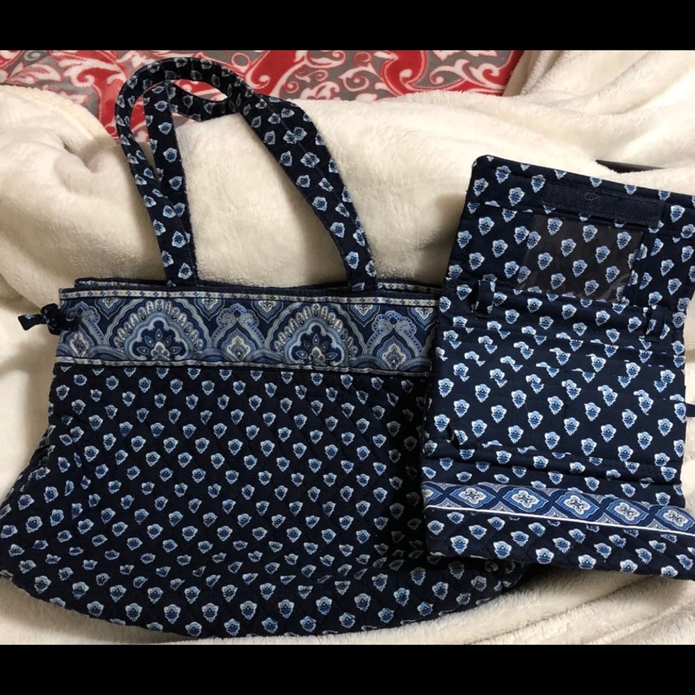 Vera Bradley purse/tote and wallet set
